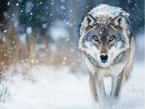 Winter’s Silence Lone Wolf in a Snowy Forest Online Hot Sale - Image 5