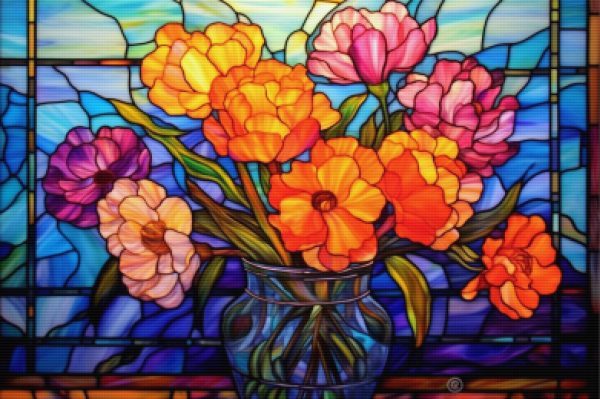 Bold Brushstrokes Stained Glass Online now - Image 5