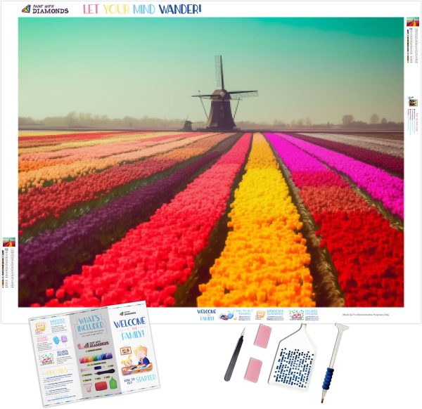 Dutch Tulip Fields in Spring Sale