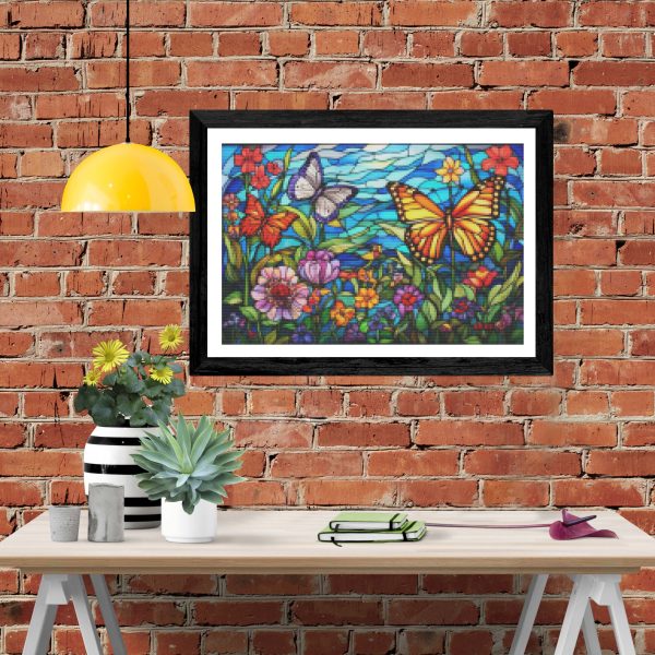 Whimsical Garden Stained Glass For Discount - Image 4