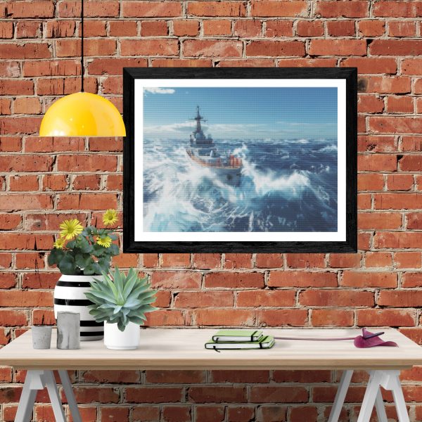 Coast Guard Cutter at Sea Sale - Image 4