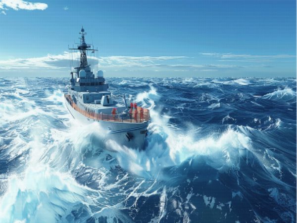 Coast Guard Cutter at Sea Sale - Image 5