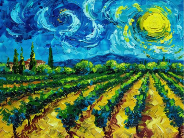 Provencial Vineyard in Summer Online Hot Sale - Image 5