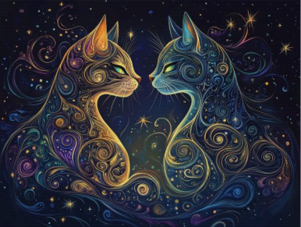 Celestial Cat Duo Hot on Sale - Image 5