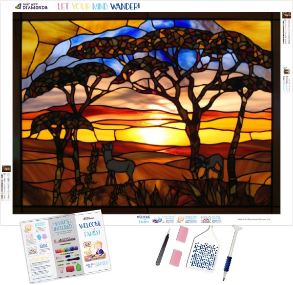 Sunset Over African Plains Online now