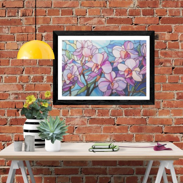 Ethereal Orchids Stained Glass Hot on Sale - Image 4