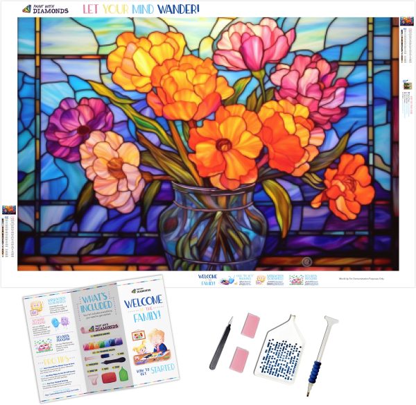 Bold Brushstrokes Stained Glass Online now