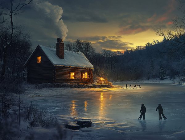 Cozy Cabin by the Frozen Lake Cheap - Image 2