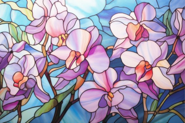 Ethereal Orchids Stained Glass Hot on Sale - Image 5