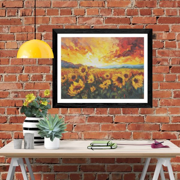 Sunflower Field at Sunset For Cheap - Image 4