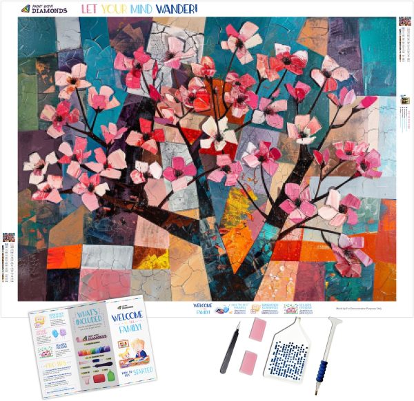 Cubist Cherry Blossoms For Sale