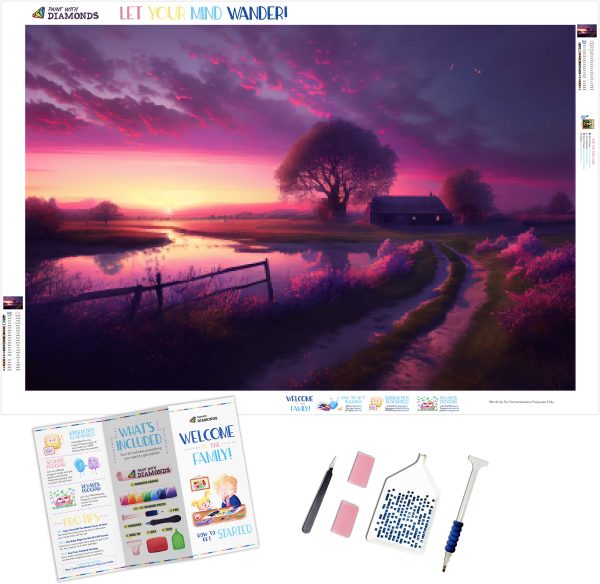 Peaceful Pink Countryside Discount