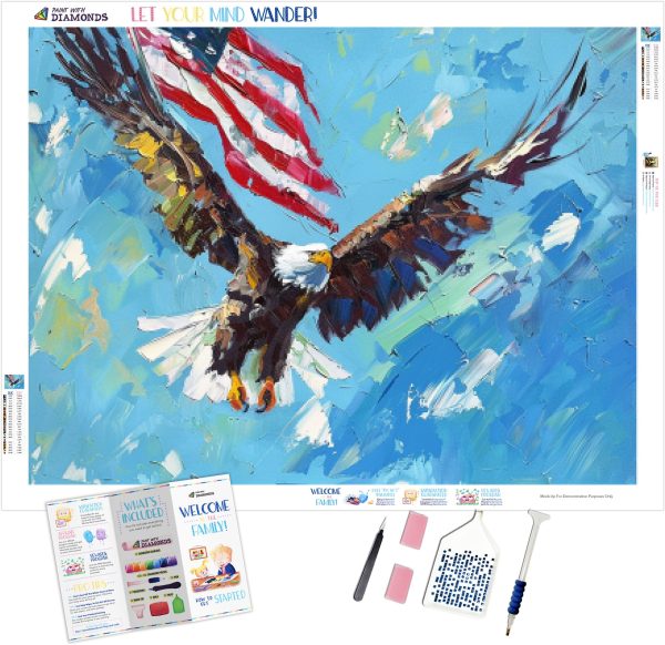 Powerful Eagle and Flag Discount