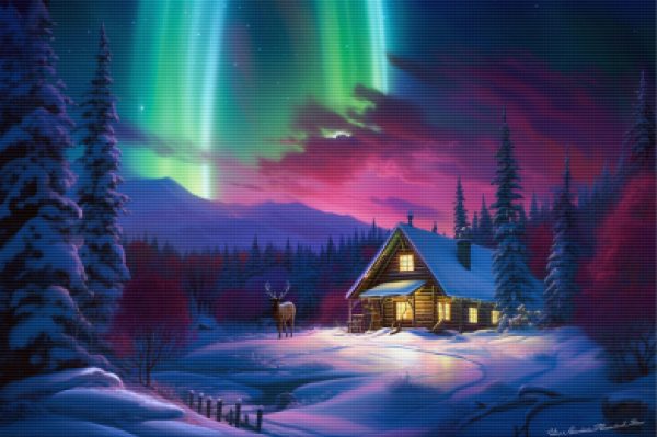 Quaint Cabin Staring Deer Online Sale - Image 5
