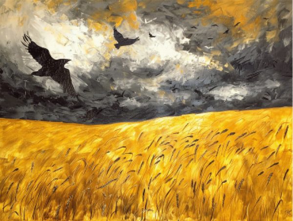Golden Wheat Field with Crows Online Hot Sale - Image 5