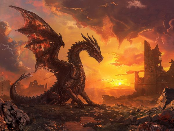 Dragon In A Desolate Wasteland on Sale - Image 2