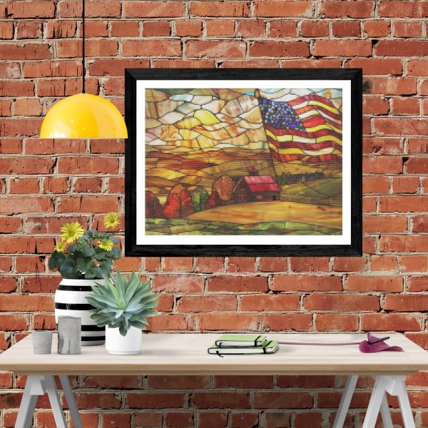 Stained Glass Pastoral Scene For Discount - Image 4