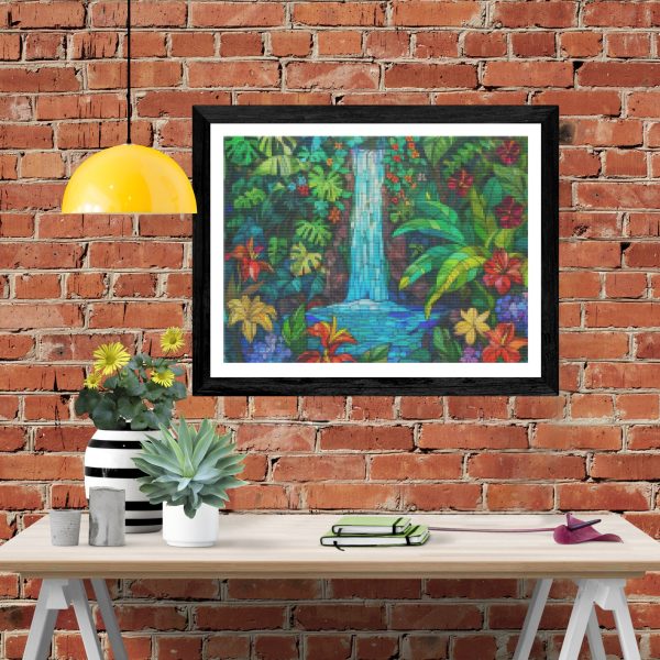 Majestic Waterfall in a Tropical Rainforest Online Hot Sale - Image 4