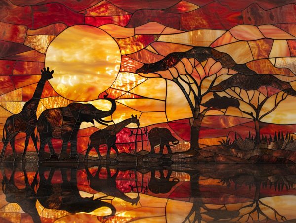 African Savannah At Sunset Discount - Image 2