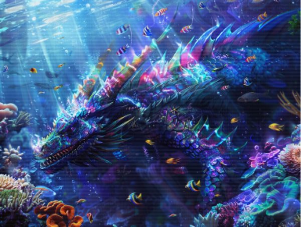 Underwater Dragon With Translucent Scales Online Sale - Image 5