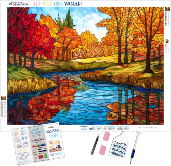 A River Through Autumn Woods For Cheap
