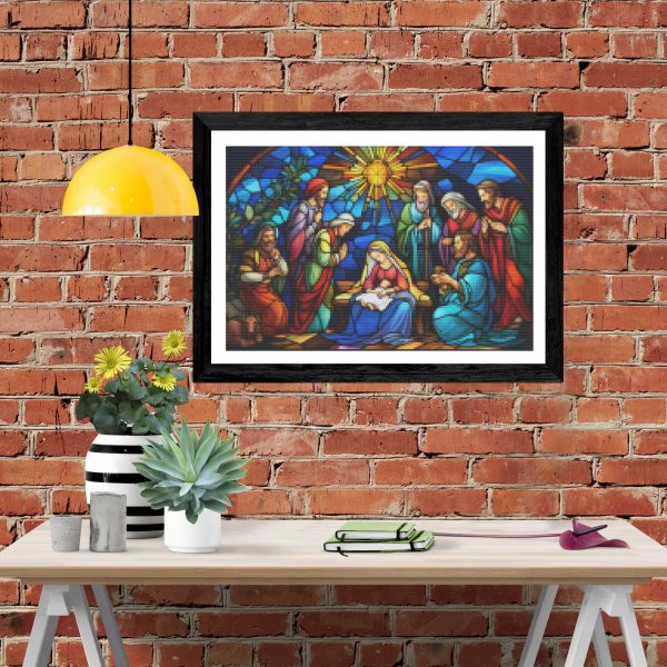 Stained Glass Nativity Scene - Ships From US Fashion - Image 4