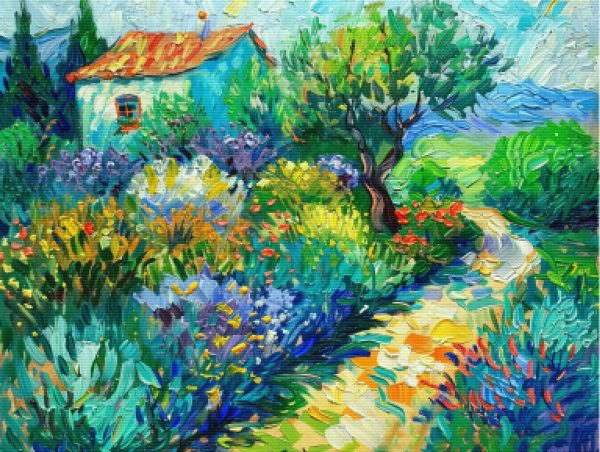 Blooming Spring Garden Path Online Sale - Image 5