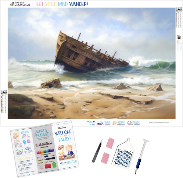 Shipwreck On A Deserted Beach Online Sale