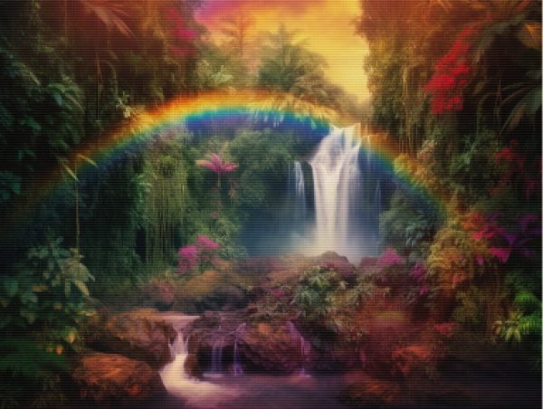 Rainbow Waterfall Paradise Online Sale - Image 5
