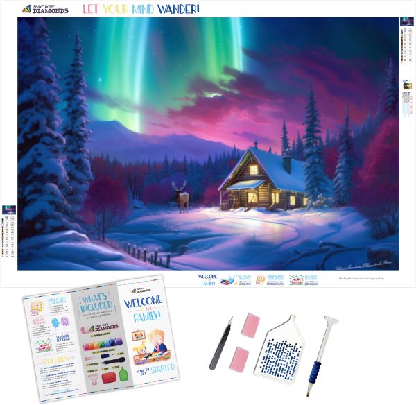 Quaint Cabin Staring Deer Online Sale