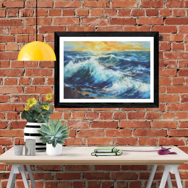 Seascape Crashing Waves on Sale - Image 4