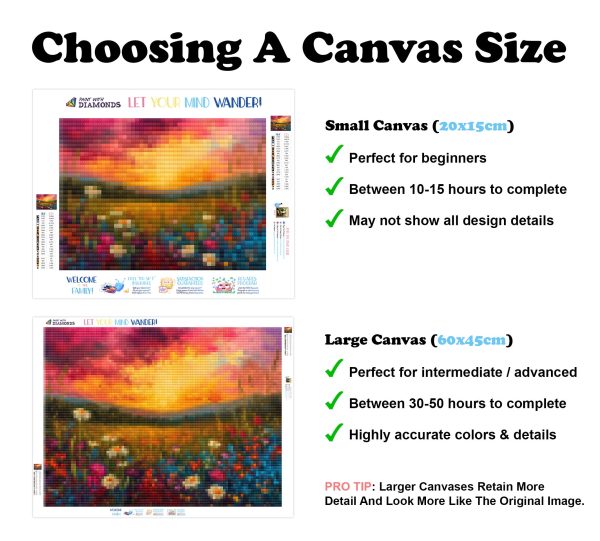 Sunset Meadow Vibrant Landscape For Sale - Image 3