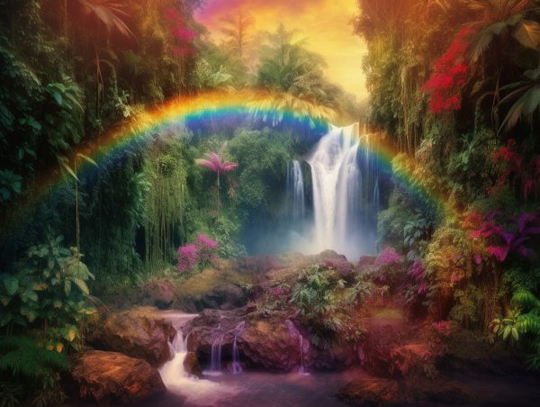 Rainbow Waterfall Paradise Online Sale - Image 2