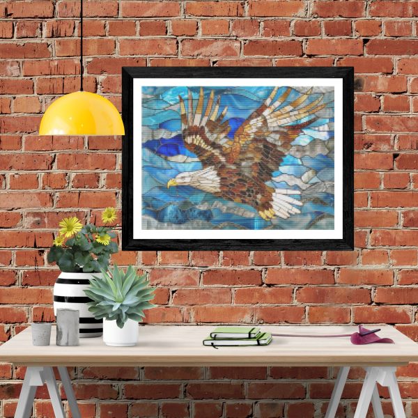 Eagle in Flight Stained Glass Cheap - Image 4