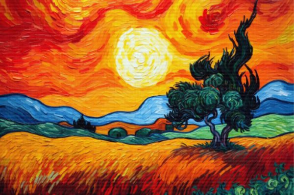 Fiery Summer Sunset Online Sale - Image 5