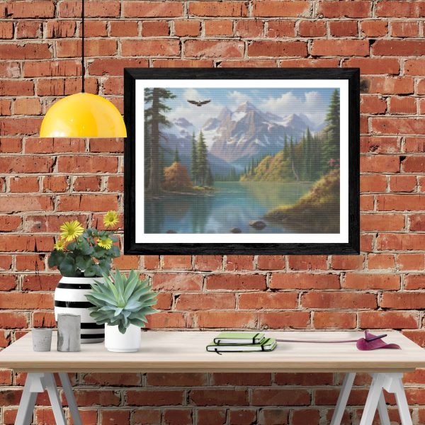 Majestic Mountain Scene With Towering Peaks Sale - Image 4