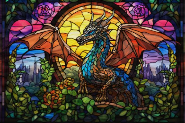 Eternal Guardian Stained Glass Sale - Image 5