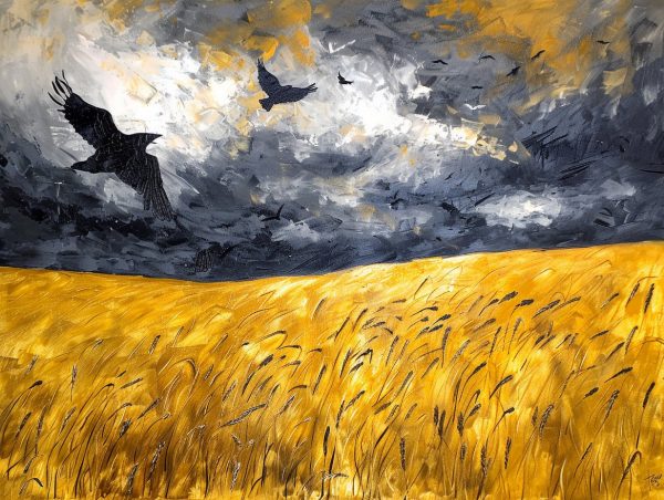 Golden Wheat Field with Crows Online Hot Sale - Image 2