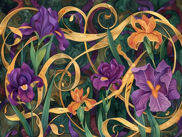 Art Nouveau Floral Symphony Cheap - Image 2