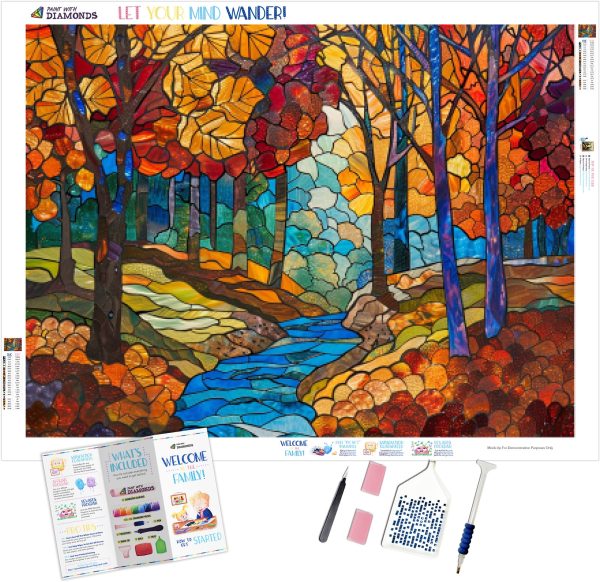 Winding River Through Autumn Forest Discount