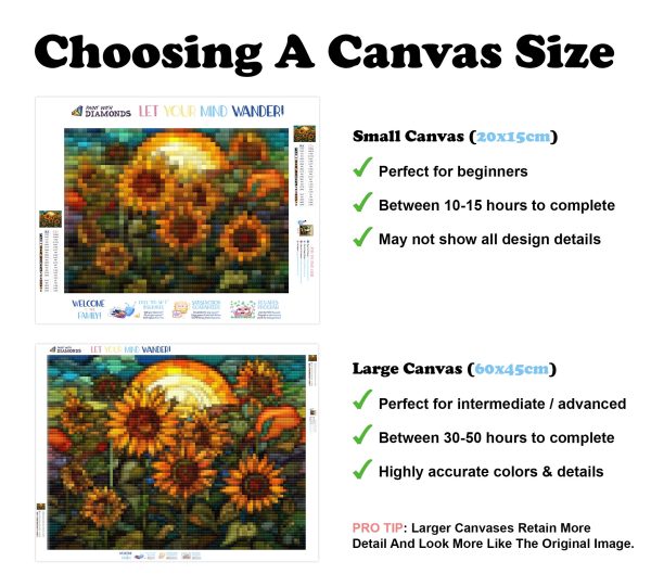 Sunflower Garden at Midday Stained Glass For Sale - Image 3