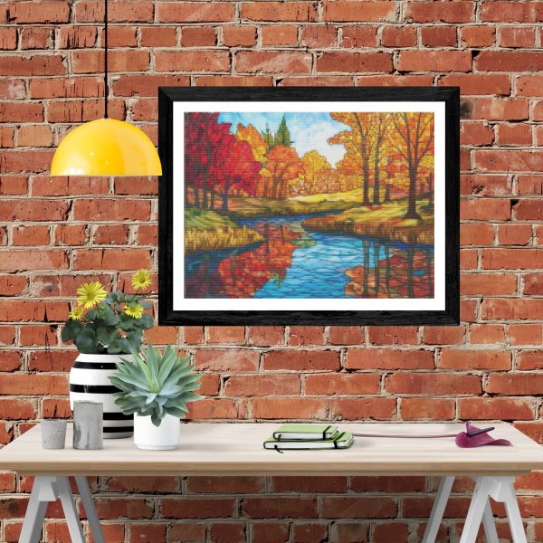 A River Through Autumn Woods For Cheap - Image 4