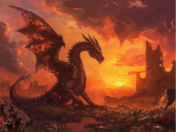 Dragon In A Desolate Wasteland on Sale - Image 5