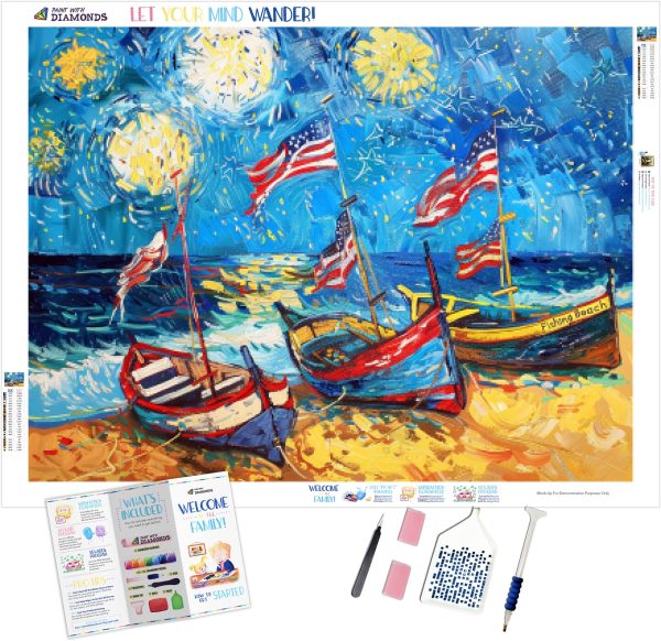 Patriotic Boats at Saintes-Maries Fashion