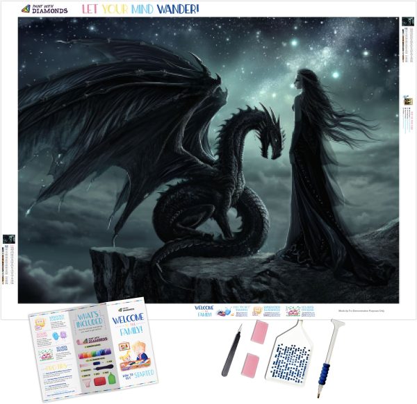 Gothic Angel and Night Dragon For Sale