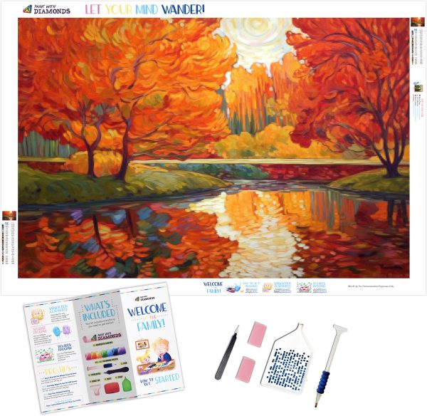 Stunning Park With A Pond Online now