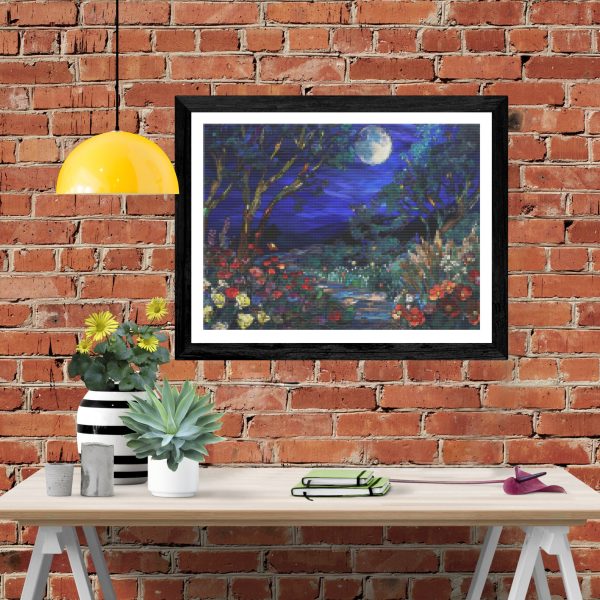Shimmering Trees Illuminated By Moonlight Online Sale - Image 4