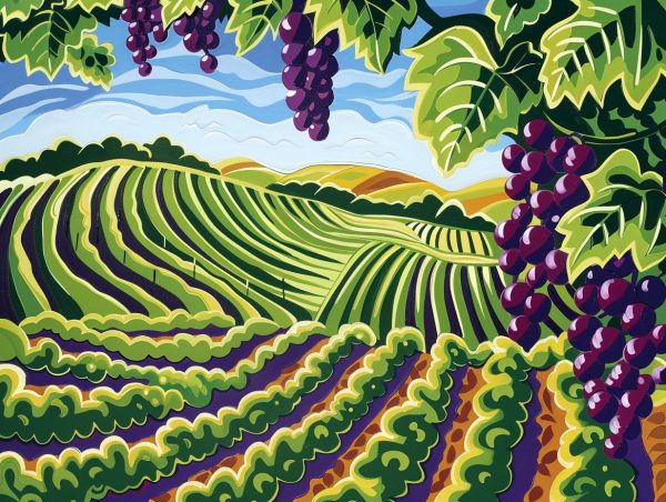 Summer Vineyard Scene For Cheap - Image 2
