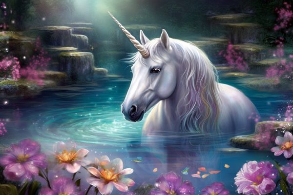 Mystical Unicorn Tranquil Pool For Sale - Image 2