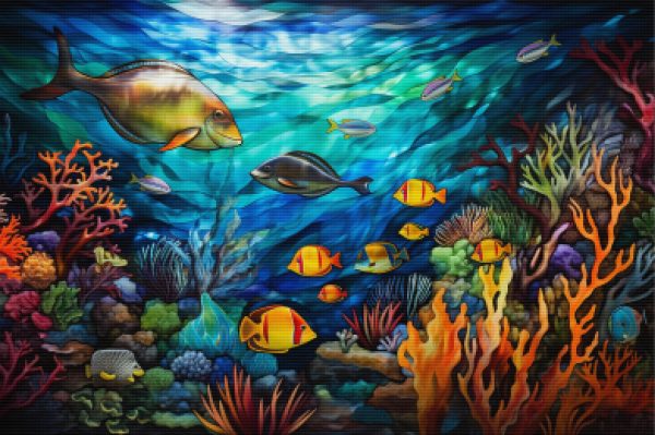 Coral Reefs And Fishes Stained Glass Hot on Sale - Image 5
